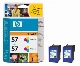 Pack 2 Cartouches encre HP C6657AE N°57 Couleur 