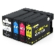 Pack 4 Cartouches compatible  canon  PGI1500XL  noire et couleur 